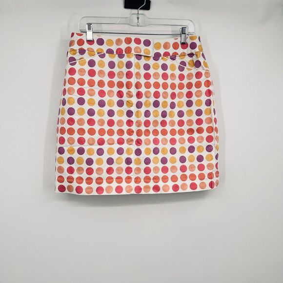 Womens Etcetera Polka Dot Short Skirt Size 12 Pink - Picture 1 of 9